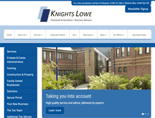 Tablet Screenshot of knightslowe.co.uk